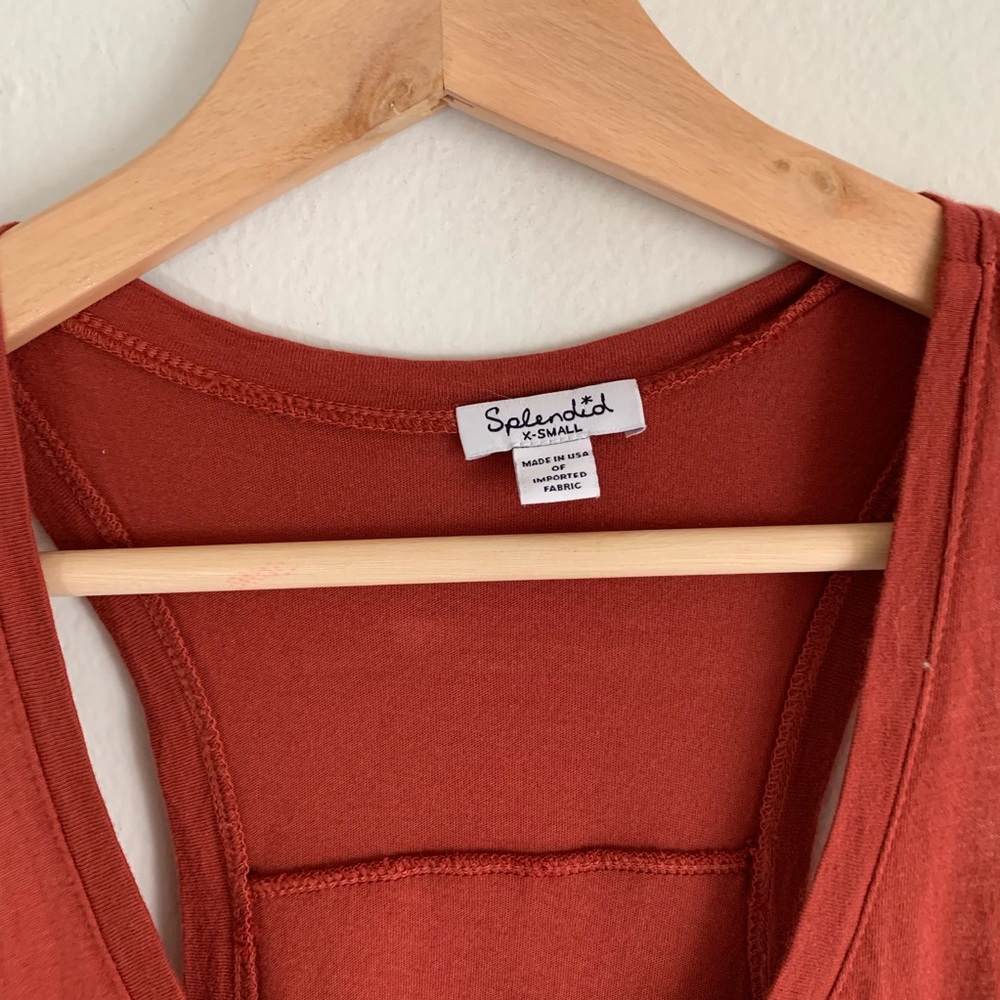 Splendid Razorback Frayed Hem Tank - Picture 4 of 7